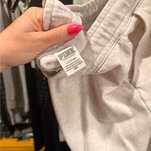 PINK Light Gray Sweatpants